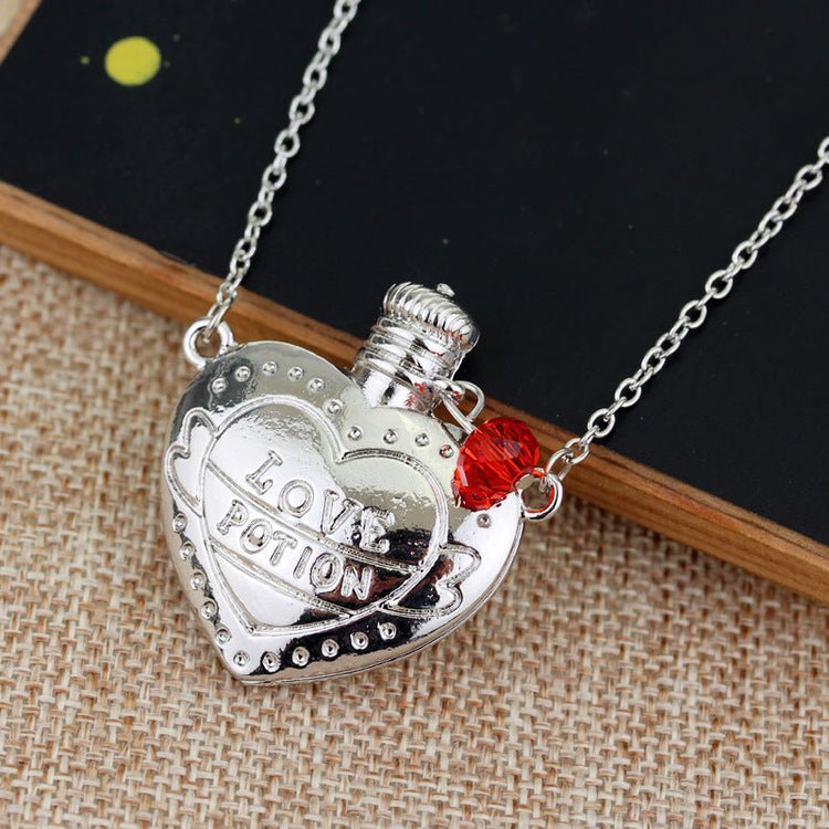 Fashion Necklace Love Poison Love Pill Bottle Pendant Valentines Day Gift - Serenity Spaces