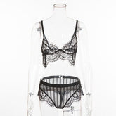Lingerie Lace Split Underwear Set - Serenity Spaces