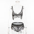 Lingerie Lace Split Underwear Set - Serenity Spaces