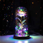 Preserved flower glass cover rose flower glass cover gift gifts - Serenity Spaces