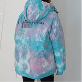 Colorful Winter Coat - down jacket - Serenity Spaces