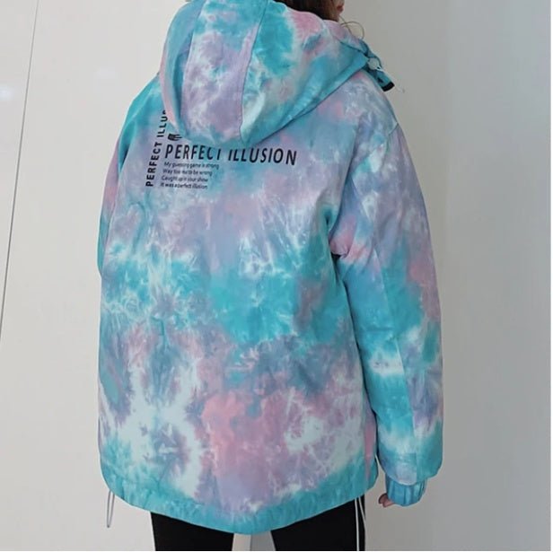 Colorful Winter Coat - down jacket - Serenity Spaces
