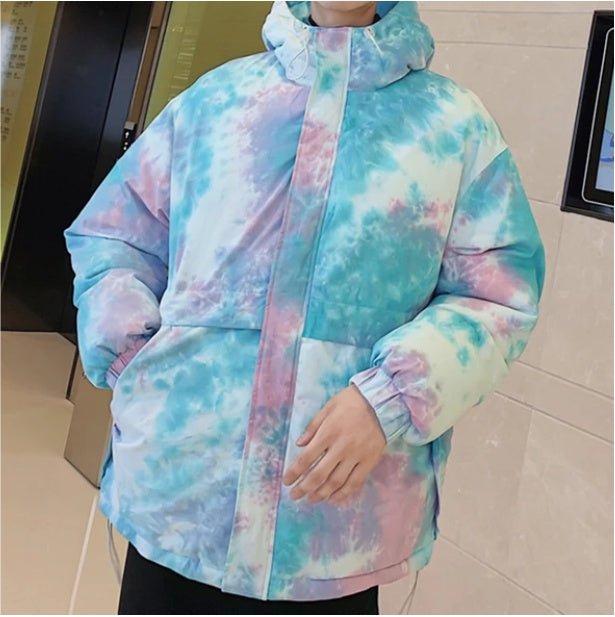 Colorful Winter Coat - down jacket - Serenity Spaces