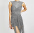 Kliou Ribbons Mesh See Through Bodycon Party Dresses Women Clubwear Mini Dress Solid Sleeveless Basic Female Outfits - Serenity Spaces