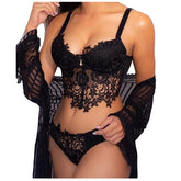 Three - Point Perspective Sexy Backless Lace Sexy Lingerie - Serenity Spaces