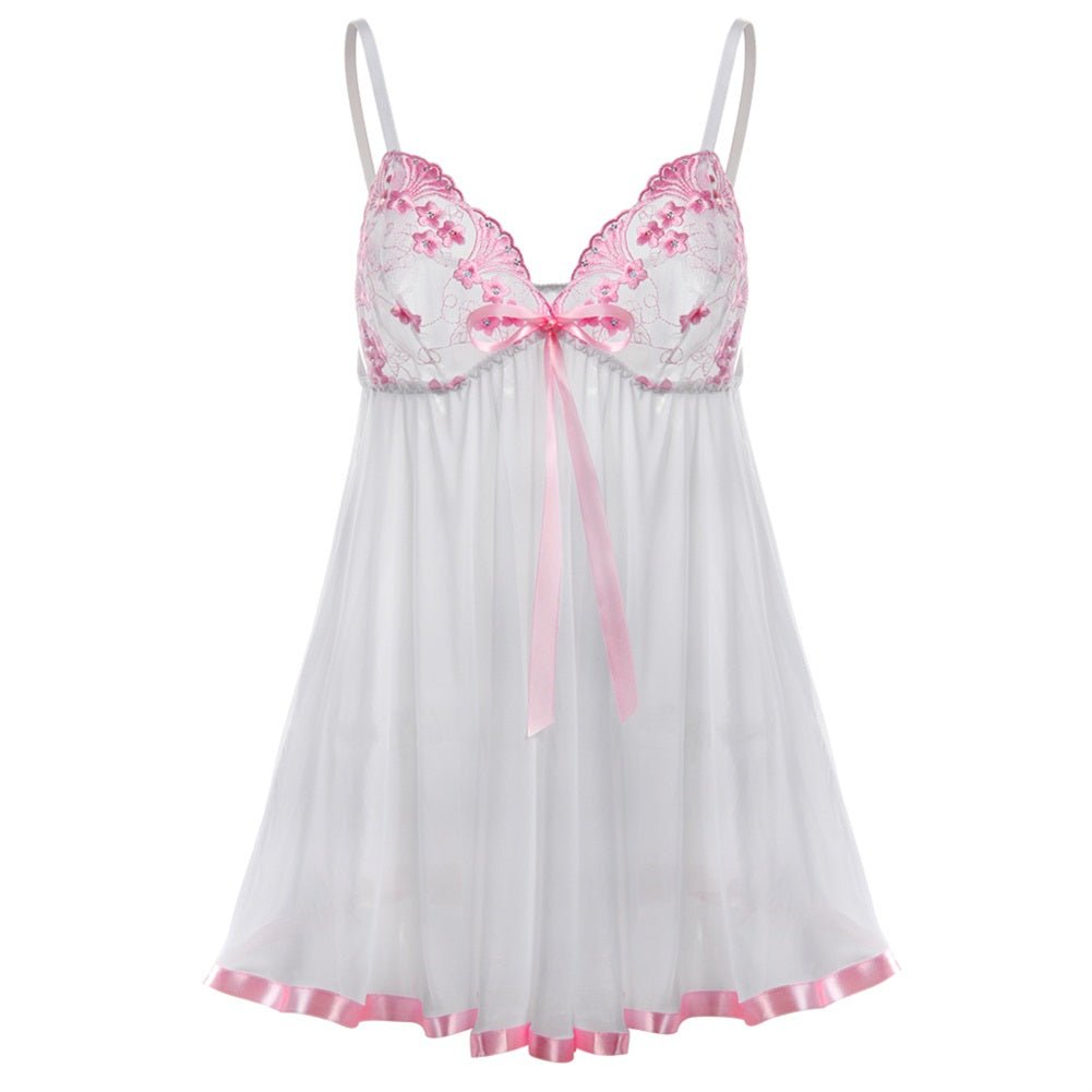 Sexy Lace Embroidery Sequin Sexy Lingerie Women - Serenity Spaces