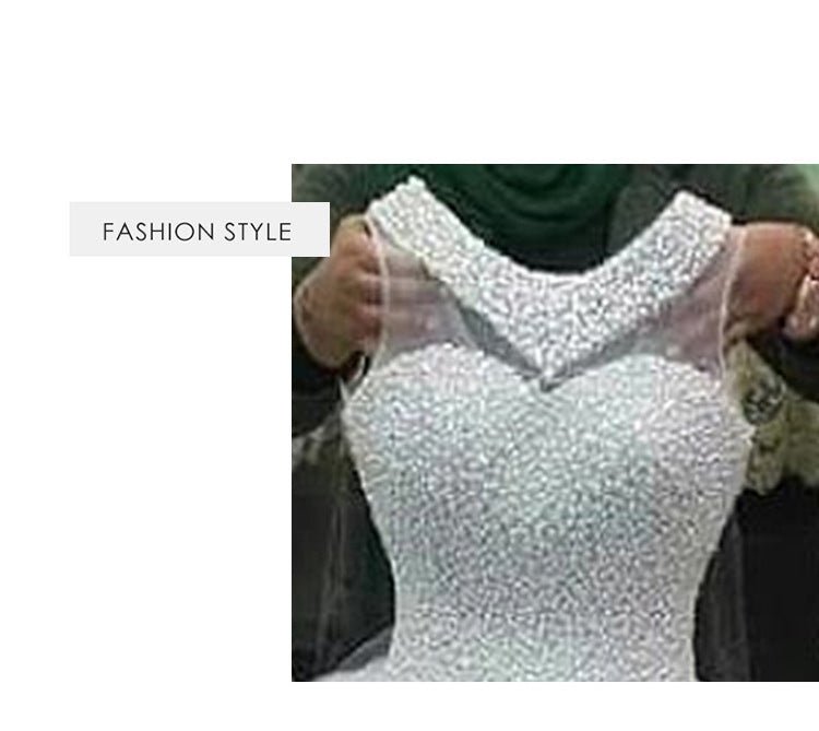 Qidi Sweet, Simple And Elegant Mid - Waist Korean Princess European Style Wedding Dress - Serenity Spaces