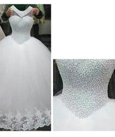 Qidi Sweet, Simple And Elegant Mid - Waist Korean Princess European Style Wedding Dress - Serenity Spaces