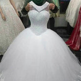 Qidi Sweet, Simple And Elegant Mid - Waist Korean Princess European Style Wedding Dress - Serenity Spaces