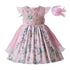 Vintage Floral Dresses Fly Sleeve - Serenity Spaces