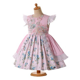 Vintage Floral Dresses Fly Sleeve - Serenity Spaces