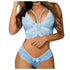 Sexy Women Plus Size Lingerie Corset Lace Floral Bralette Bra Two Piece Underwear Sexy Lingerie - Serenity Spaces