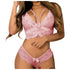 Sexy Women Plus Size Lingerie Corset Lace Floral Bralette Bra Two Piece Underwear Sexy Lingerie - Serenity Spaces