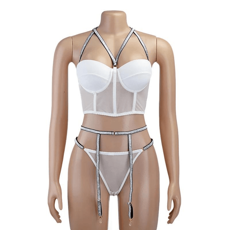 Lingerie Three - point Garter Set - Serenity Spaces