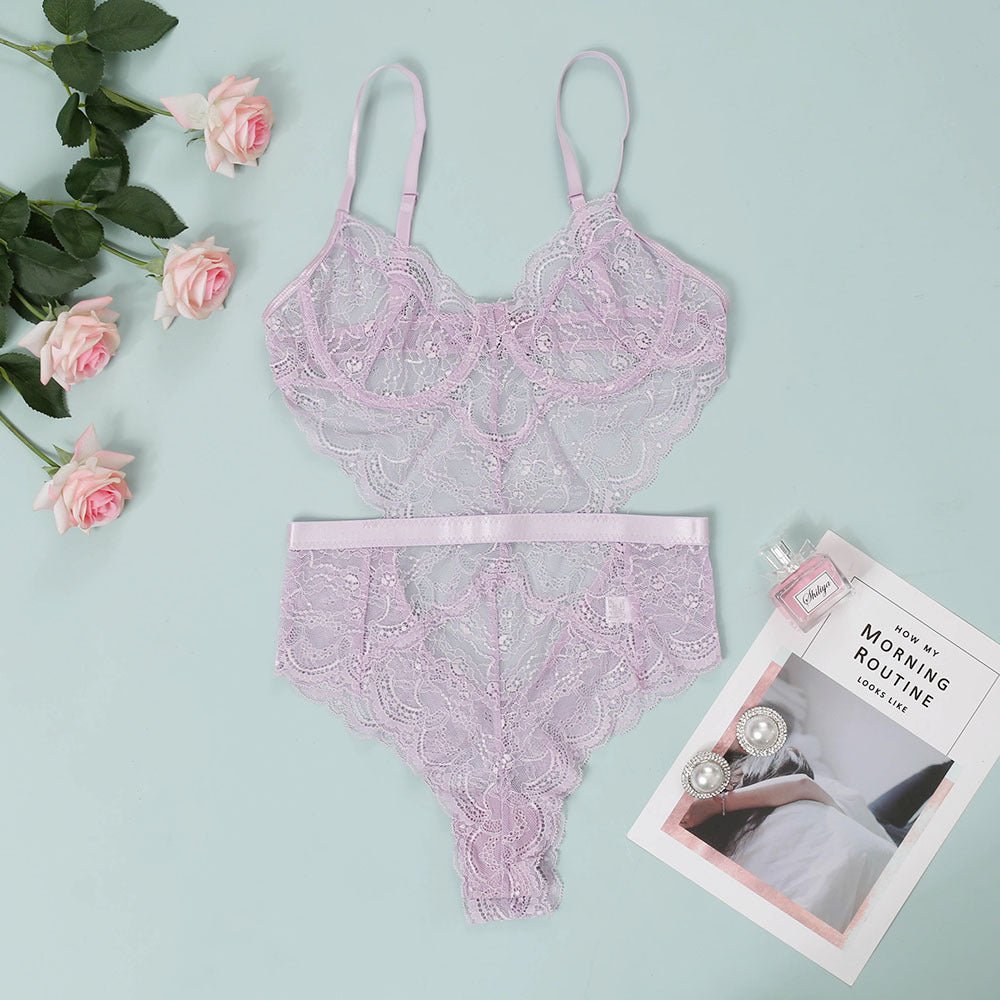 Lace Sexy Lingerie Slim - fit Corset Sexy One - piece Women - Serenity Spaces