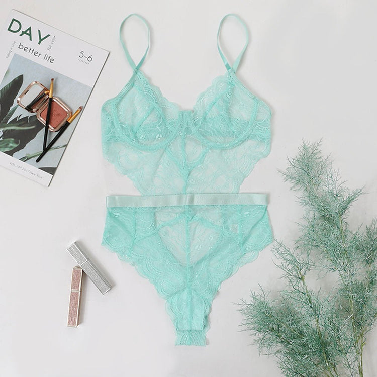Lace Sexy Lingerie Slim - fit Corset Sexy One - piece Women - Serenity Spaces