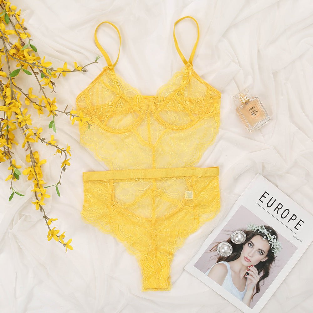 Lace Sexy Lingerie Slim - fit Corset Sexy One - piece Women - Serenity Spaces