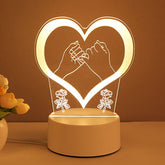 3D Lamp Acrylic USB LED Night Lights Neon Sign Lamp Xmas Home Decorations For Room Decor Valentines Day Gifts - Serenity Spaces