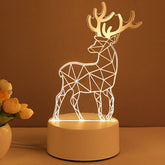 3D Lamp Acrylic USB LED Night Lights Neon Sign Lamp Xmas Home Decorations For Room Decor Valentines Day Gifts - Serenity Spaces