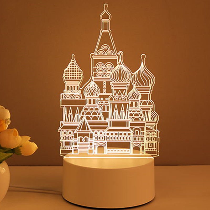 3D Lamp Acrylic USB LED Night Lights Neon Sign Lamp Xmas Home Decorations For Room Decor Valentines Day Gifts - Serenity Spaces