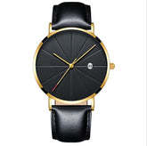 Simple calendar watch male creative waterproof quartz watch - Serenity Spaces