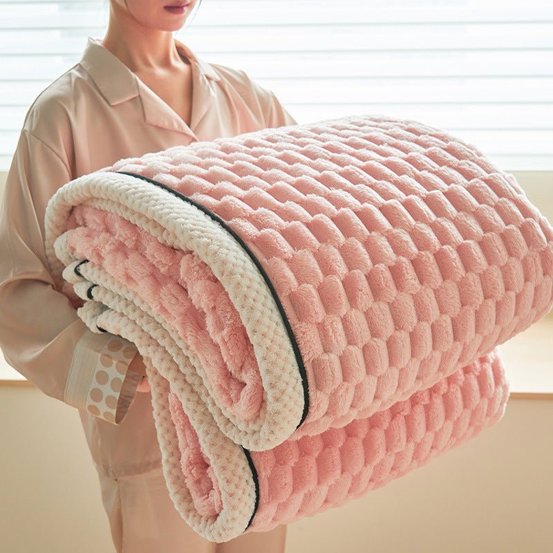 Coral Flannel Winter Thicken Thermal Cover Blanket - Serenity Spaces