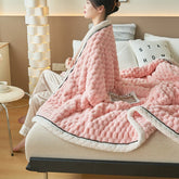 Coral Flannel Winter Thicken Thermal Cover Blanket - Serenity Spaces
