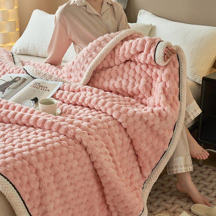 Coral Flannel Winter Thicken Thermal Cover Blanket - Serenity Spaces
