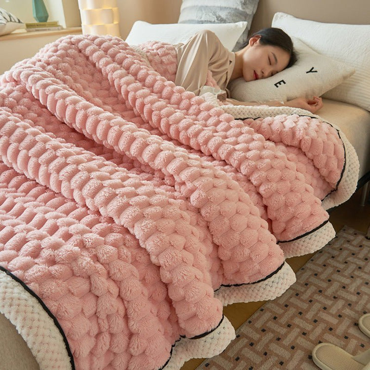 Coral Flannel Winter Thicken Thermal Cover Blanket - Serenity Spaces