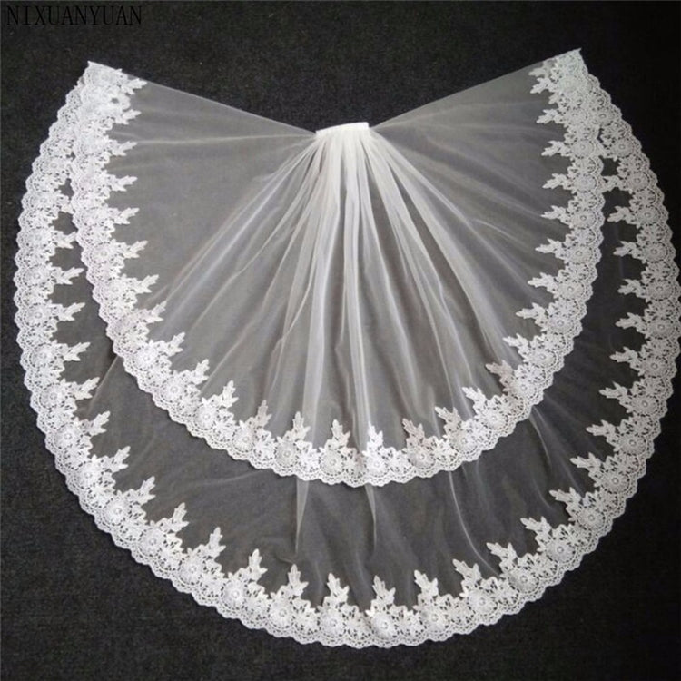 Lace trim veil - Serenity Spaces