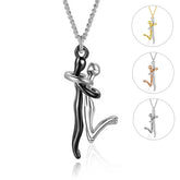 18K Love Hug Necklace Couple Anniversary Valentine&