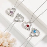 Love Necklace With Rhinestones And Letters Fashion Personality Heart - shaped Necklace Valentine&
