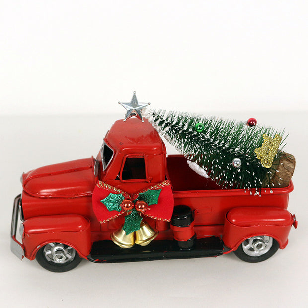 Retro Red Truck Christmas Decoration Ornaments