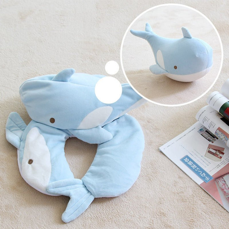 Soft Pillow Penguin U - Shaped Sleep Protection Neck Pillow Home Office Nap Body Pillows Travel Car Adult Cute Pillows - Serenity Spaces
