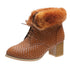 Block - heeled warm high heels - Serenity Spaces