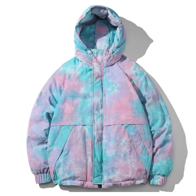 Colorful Winter Coat - down jacket - Serenity Spaces