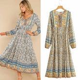 Floral lace - up dresses - Serenity Spaces