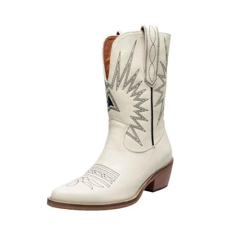 Retro thick heel Martin boots - Serenity Spaces
