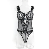 Pink Petals Love Embroidered Romantic Girls&