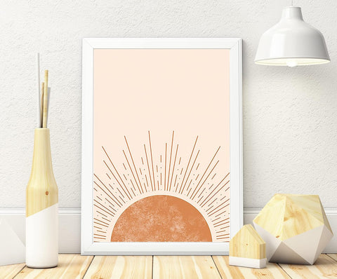 Boho Wall Art Minimalist Wall Art Prints,Prints for Wall Decor,Earth Tones Wall Art Prints, Abstract Wall Art Gallery Wall Art Earthy Wall Art Prints Set of 6 Prints Unframed (8Inchx10Inch)