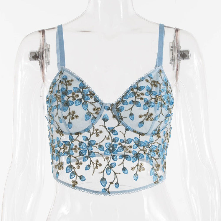 Lace Embroidery Lingerie Vest Women - Serenity Spaces