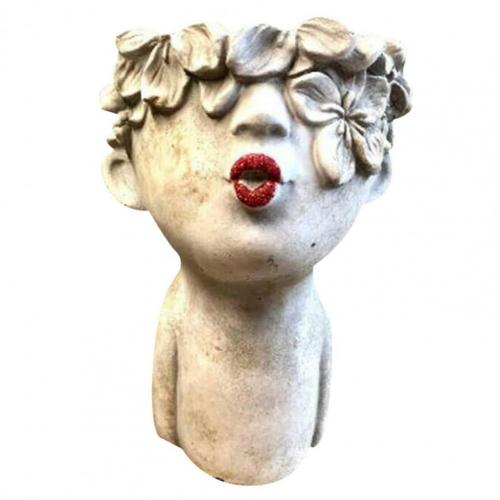 Resin Garden Faces Flower Pots Home Decor - Serenity Spaces