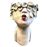 Resin Garden Faces Flower Pots Home Decor - Serenity Spaces