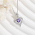 Rose Heart - shaped Necklace With Rhinestones Fashion Everlasting Flower Love Necklace For Women Valentine&