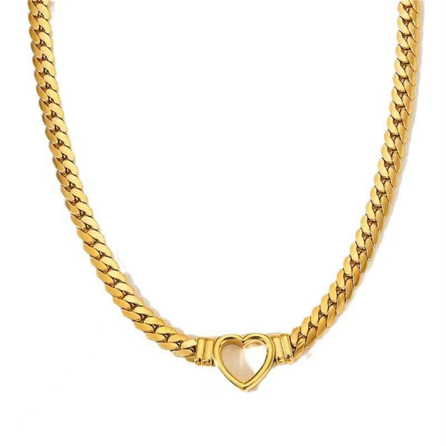 Personalized Love Chain Necklace Bracelet For Women Fashion Titanium Steel Non - fading Clavicle Chain Jewelry - Serenity Spaces