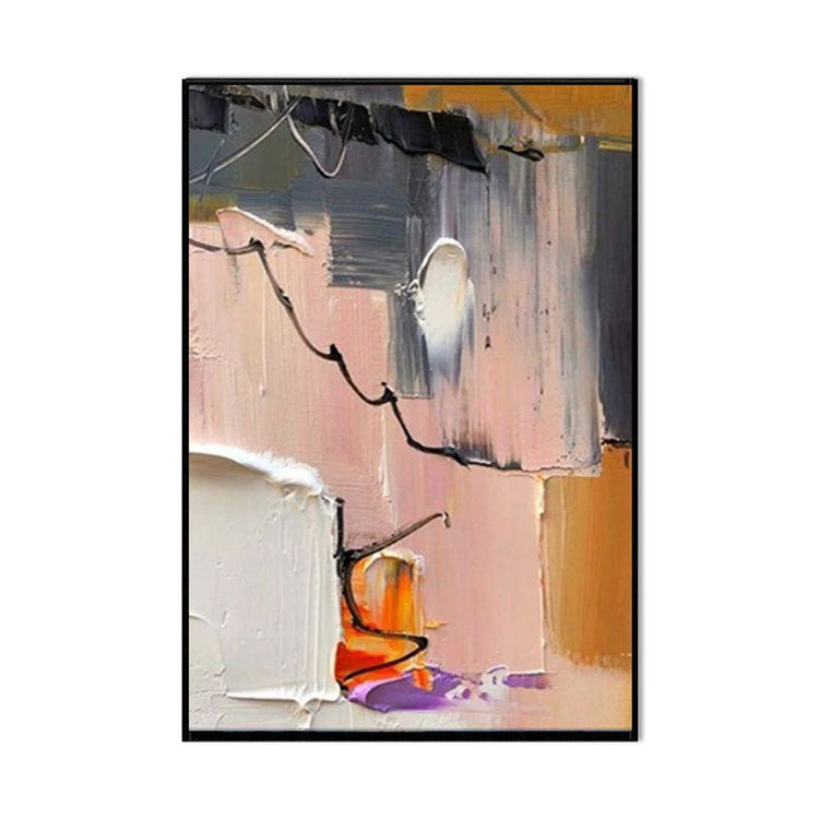 Modern Light Luxury Thick Oil Knife Oil Painting On Canvas Handmade Modern Abstract Wall Art Screen Partition Living Room Entry Home Decor Blocking Dining Painting - Serenity Spaces