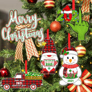 2021 Christmas Tree Ornaments,  4 Pack Christmas Ornaments 2021 Christmas Tree Decor 2021 Christmas Home Ornaments 2021 Christmas Holiday Decor 2021 Christmas Decorations - Gifts for Christmas