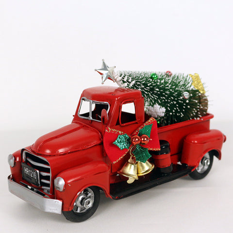 Retro Red Truck Christmas Decoration Ornaments