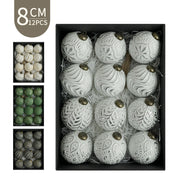 8cm Ancient Christmas Ball Decorative Ornaments