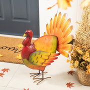 21.5 In. H Thanksgiving Metal Turkey Porch Decor